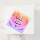 Dank je glimmend hart bedankjes labels (In situ)