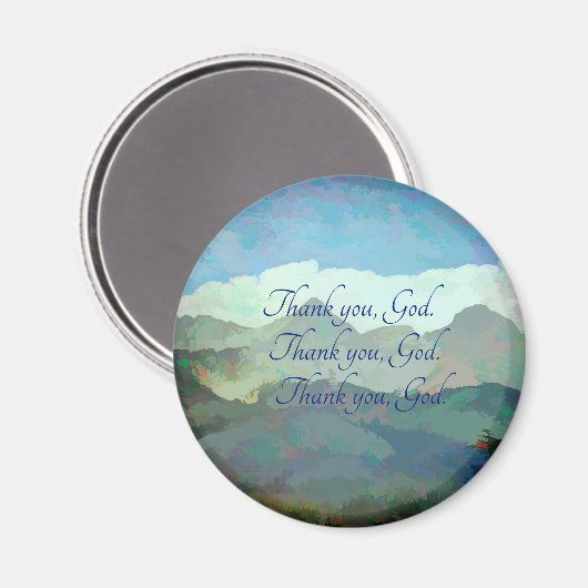 Dank je, God magneet. Magneet (Voorkant / Achterkant)