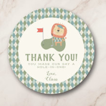 Dank je Golf Baby Shower Een Kleine Putter Preppy