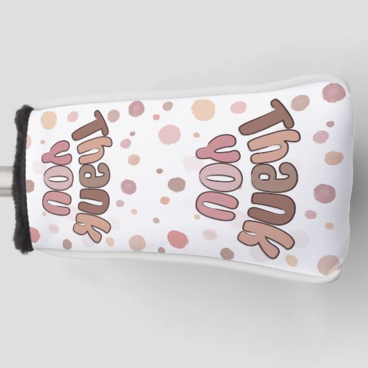 Dank je  golfheadcover (Voorkant)