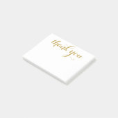 Dank je goud Schrift 4 x 3 Post-it® Notes (Schuin)