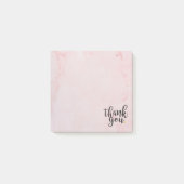 Dank je Gouden Hart Roze Marmer Post-it® Notes (Voorkant)