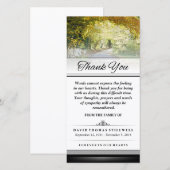 Dank Je Gouden Herfst Bomen Woorden Kunnen Niet Ui Bedankkaart (Voorkant / Achterkant)