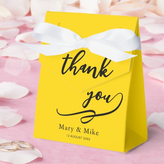 Dank je gouden kleine tentdozen voor speciale gesc bedankdoosjes (Huwelijk)