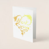 dank je gouden lampen folie kaarten (Voorkant)