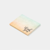 Dank Je Gouden Liefdeshart Waterverf Post-it® Notes (Schuin)