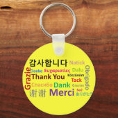 Dank je, Gracias, Merci, bedankt Sleutelhanger (Voorkant)