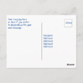 Dank je grapjes ezel ansichtkaart briefkaart (Achterkant)