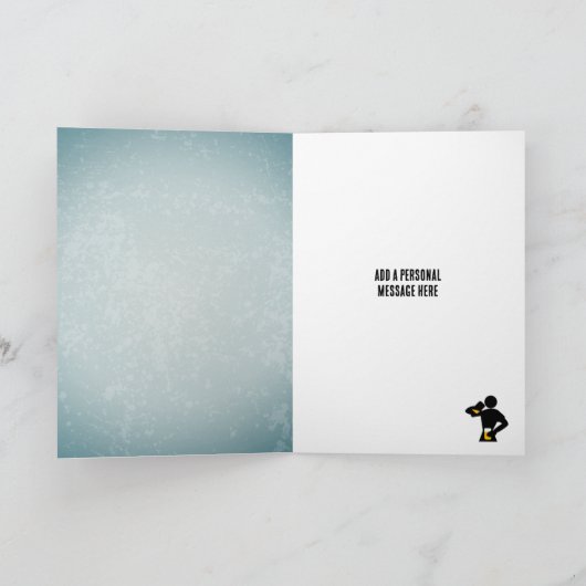 Dank je - Grappig bierglas voor mannen om te bedan Kaart (Binnen)