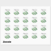 Dank je, Green Echeveria Succulent Plant Ronde Sticker (Vel)
