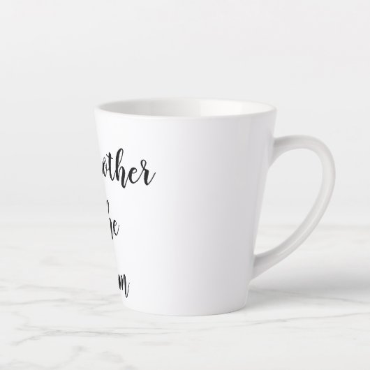 Dank je grootmoeder bruidegom of bruid paars latte mok (Rechts)