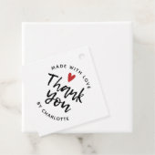 Dank je handgemaakt met liefde bedankjes labels (In situ)
