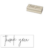 Dank je handgeschreven rubberstempel (Gestempeld)