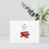 Dank Je, Hart Een Stille Dank Je Betuiging Dankbaa Briefkaart (Staand voorkant)