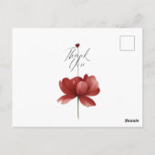 Dank Je, Hart Een Stille Dank Je Betuiging Dankbaa Briefkaart (Achterkant)