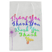 Dank je hart met dandelion medium cadeauzakje (Voorkant)