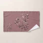 "Dank je" Hart op Stof Roze Bad Handdoek (Handdoek)