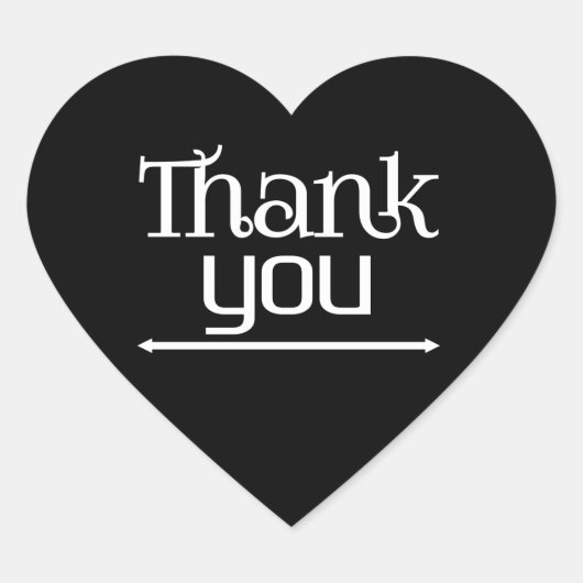 Dank je  hart sticker (Voorkant)