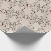 "Dank je"Harten op Bleek Lavendel Cadeaupapier (Hoek)