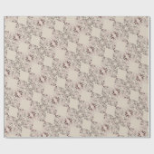 "Dank je"Harten op Bleke Lavendel Cadeaupapier (Vlak)