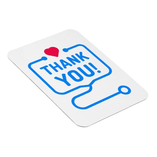 Dank je | Hartstethoscoop Magneet (Rechterzijde)