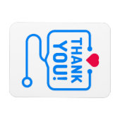 Dank je | Hartstethoscoop Magneet (Horizontaal)