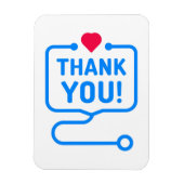 Dank je | Hartstethoscoop Magneet (Verticaal)