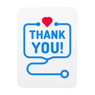 Dank je   Hartstethoscoop Magneet