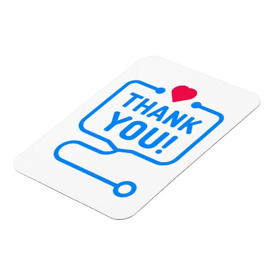 Dank je | Hartstethoscoop Magneet (Linkerzijde)