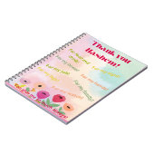 Dank je Hashem, spiraal dankbaarheid notitieboek (Linkerzijde)