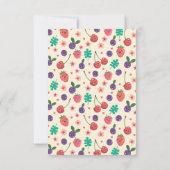 Dank je heel erg, Sweet Berry First Bedankkaart (Achterkant)