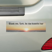 Dank je Heer Bumpersticker (Op auto)