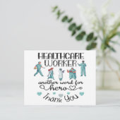 Dank Je Held Zorgverlener Briefkaart (Staand voorkant)