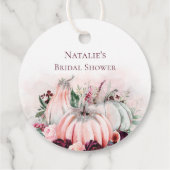 Dank je herfstpompoenen bedankjes labels (Achterkant)