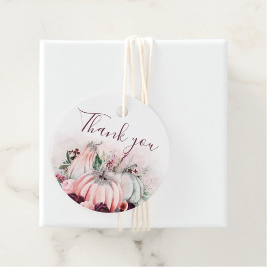 Dank je herfstpompoenen bedankjes labels (In situ)