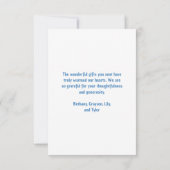 Dank je hertelijk hert! Kerstmis met een leuk rend Bedankkaart (Achterkant)