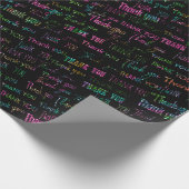 Dank je het grootste woord _colorful_smaller cadeaupapier (Hoek)