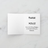 Dank je, Honey Badger Bedankkaart (Binnen)