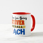 Dank je honkbalcoach mok (Voorkant rechts)