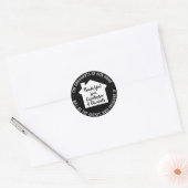 Dank je huis inwijding feestje modern huis geschen ronde sticker (Envelop)
