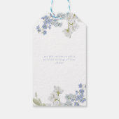 Dank Je Iets Blauws Voor Ik Trouw Bruidsmeisjesfee Cadeaulabel (Achterkant)