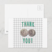 dank je ivf in vitro bevruchting embryo's briefkaart (Voorkant / Achterkant)