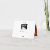 Dank je Ivory Bronze Orange Verjaardagsfeest Jewel Bedankkaart (Achterkant)