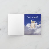 Dank je! Je bent een engel! Bedankkaart (Binnen)