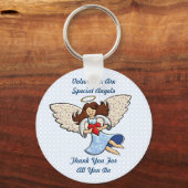 Dank je! Je bent een engel! Sleutelhanger (Voorkant)