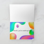 Dank je, je hebt mijn dag gemaakt! kaart (Binnen)