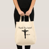 Dank Je Jezus Johannes 3:16 Tote Bag (Voorkant (product))