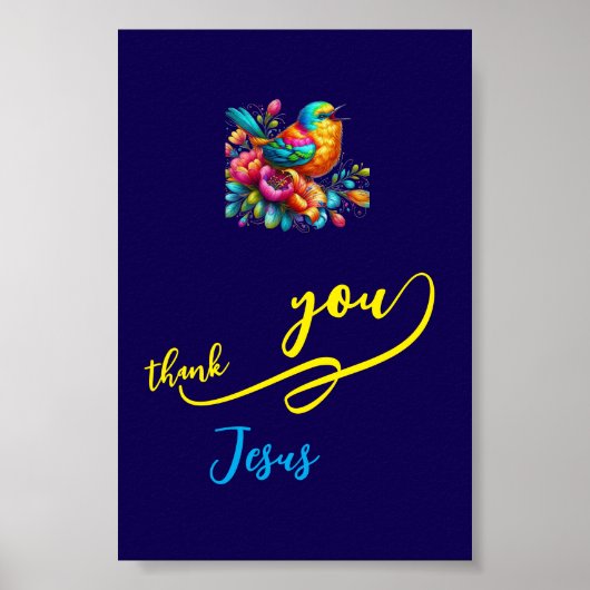 Dank je Jezus Poster (Voorkant)