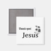 Dank Je Jezus Zonnebloem Magneet (Voorkant / Achterkant)