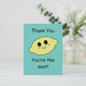 Dank je- Jij bent de Zest Briefkaart (Staand voorkant)
